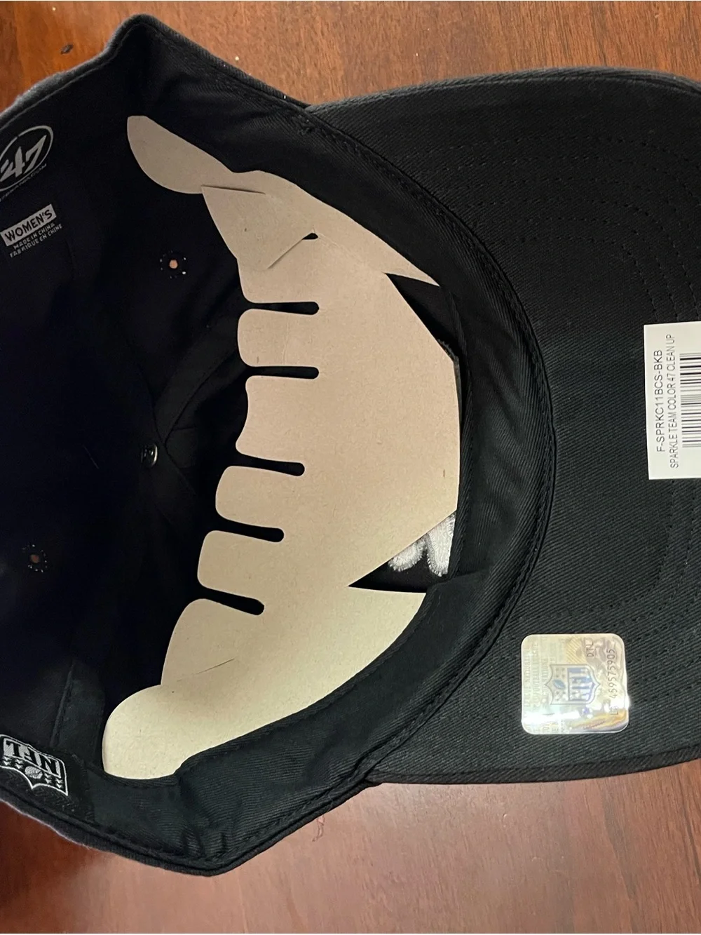 Detroit Lions 47 Black Cap with Silver Embroidered Lion Logo #lions #nfl